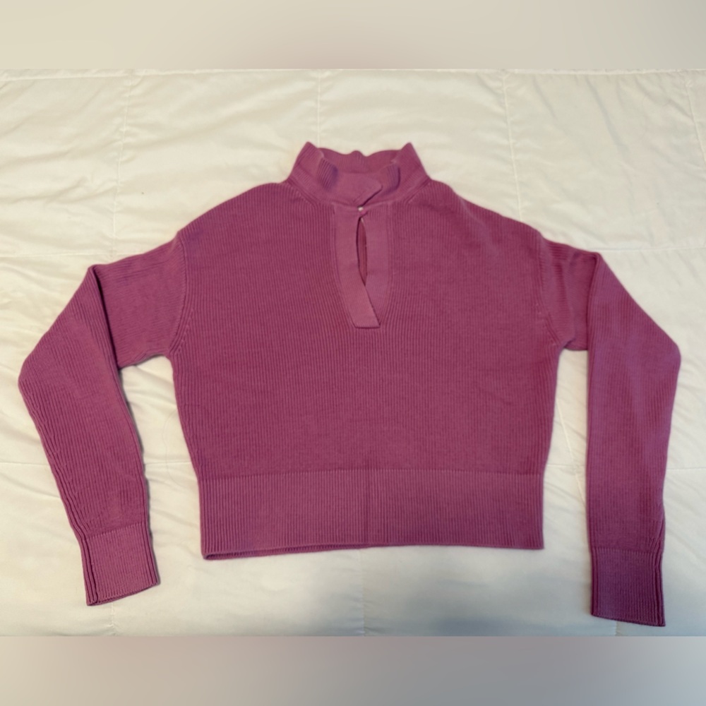 Lululemon Women's Pink Mock Neck Sweater